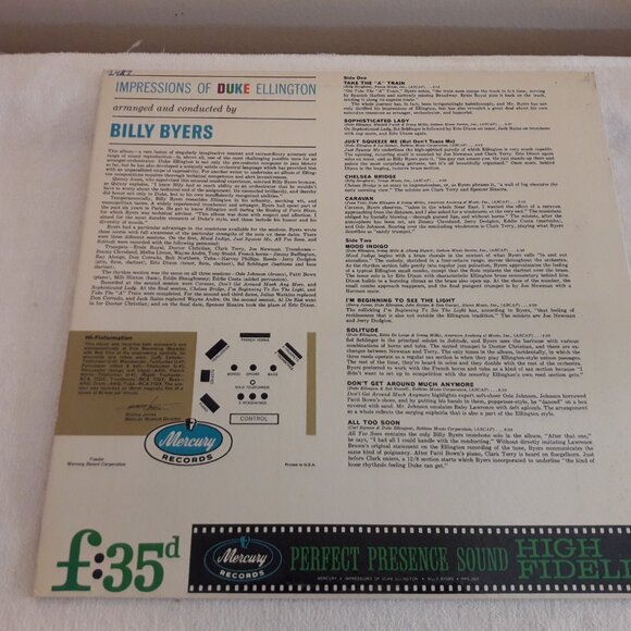 1962 Impressions of Duke Ellington Vinyl Record PPS-2028 - Picture 2 of 5